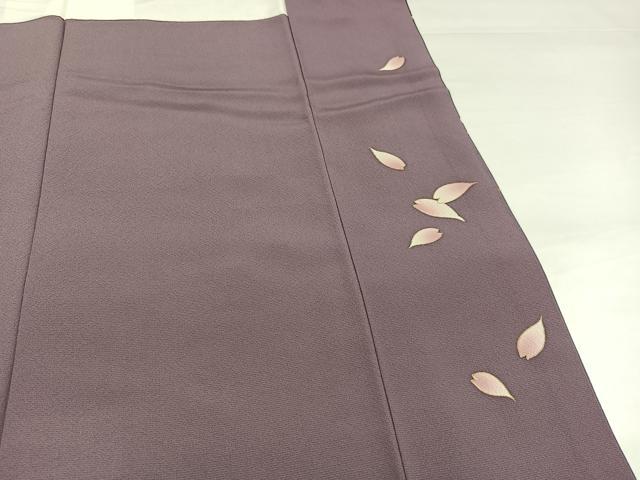 平和屋着物●ファッションブランド hiromichi nakano ヒロミチナカノ 小振袖 二尺袖 刺繍 簪花文 暈し染め 金彩 正絹 逸品 AABH3866ph