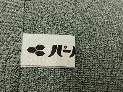 平和屋着物●京都の名門ブランド　銀花仙　訪問着　桜蘭　暈し染め　黒地　正絹　逸品　AABH3873ph