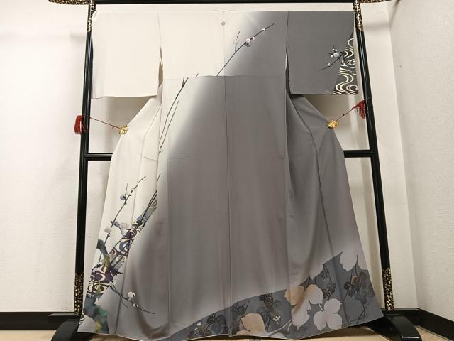 平和屋着物●訪問着　梅　金彩　鈴乃屋扱い　正絹　逸品　AABH3865ph