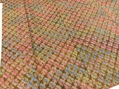 平和屋着物●菅原工房　菅原結作　漢方染紬　正絹　逸品　未使用　AABH3862ph