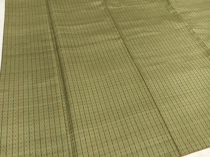 平和屋着物●上質な紬　綾織　間道　正絹　逸品　AABH4043ph