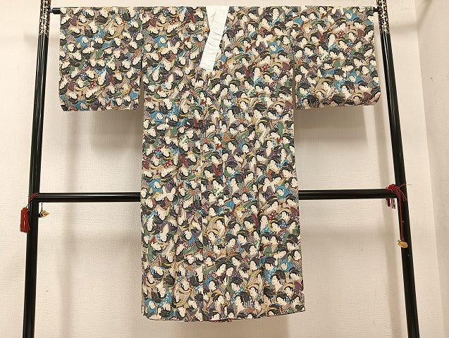 平和屋着物●岡重　百美人　長襦袢　無双仕立て　正絹　逸品　AABH3874ph