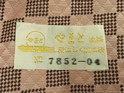 平和屋着物●豪華振袖　お召地　舞花文　黒地　やまと金ラベル　ロング丈　正絹　逸品　AABH0764fy