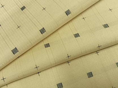 平和屋着物●本場大島紬　十字絣　正絹　逸品　AABH0786fy