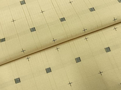 平和屋着物●本場大島紬　十字絣　正絹　逸品　AABH0786fy