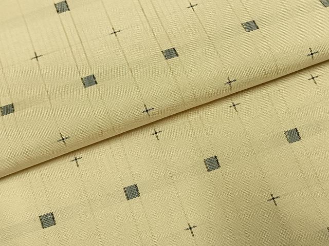 平和屋着物●本場大島紬　十字絣　正絹　逸品　AABH0786fy