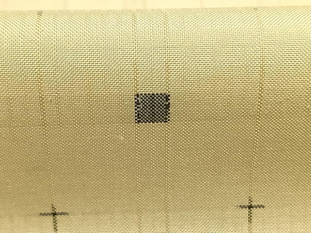 平和屋着物●本場大島紬　十字絣　正絹　逸品　AABH0786fy