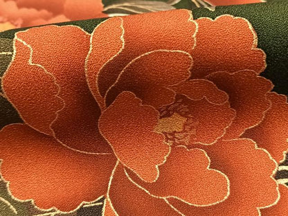 平和屋着物●豪華振袖　花車文　金彩　正絹　逸品　AABH0753fy