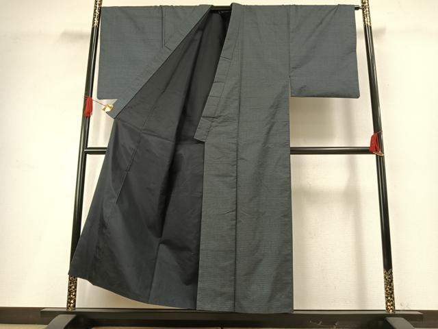 平和屋着物●男性　本場大島紬　アンサンブル　120亀甲　総詰め　正絹　逸品　AABH0757fy