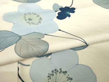 平和屋着物●上質な小紋　地紋おこし　花蔦草文　正絹　逸品　AABH4201ck