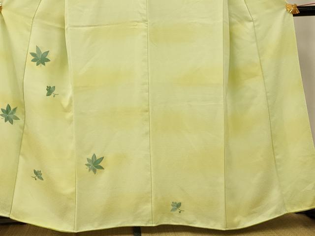平和屋着物■訪問着 駒刺繍 霞楓文 暈し染め 正絹 逸品 AABH4402fw