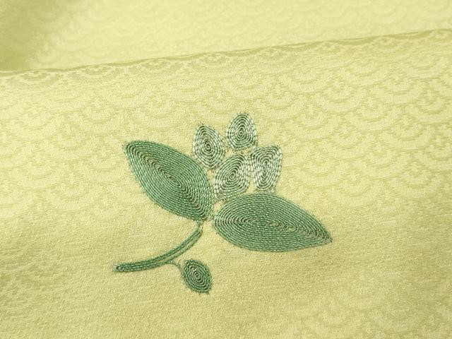 平和屋着物■訪問着 駒刺繍 霞楓文 暈し染め 正絹 逸品 AABH4402fw