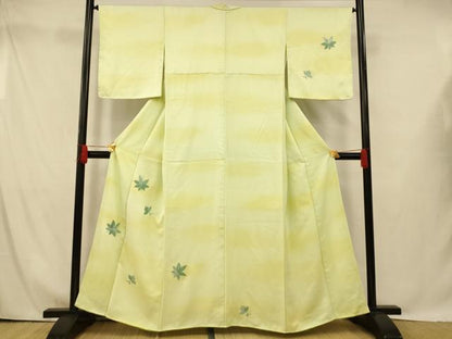 平和屋着物■訪問着 駒刺繍 霞楓文 暈し染め 正絹 逸品 AABH4402fw