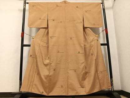 平和屋着物●京の名門・菱屋六右ェ門　紬　鈴　正絹　逸品　AABH4061ph