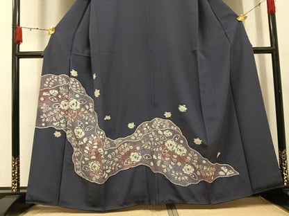 平和屋着物●訪問着　辻が花　絞り　正絹　逸品　AABH4056ph