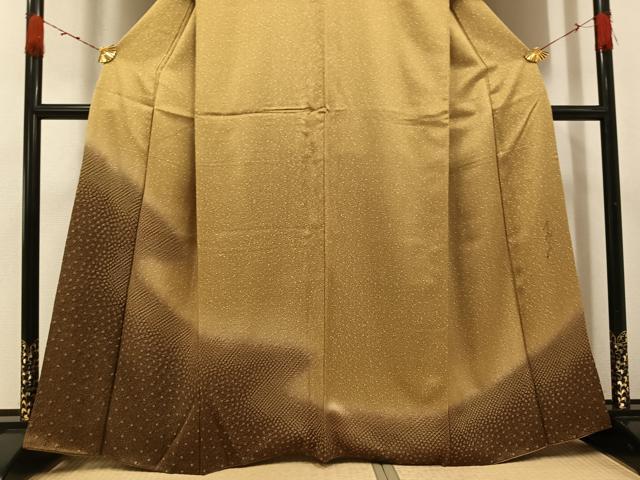 平和屋着物●染色作家　斉藤三才　訪問着　霞文　暈し染め　正絹　逸品　AABH4052ph