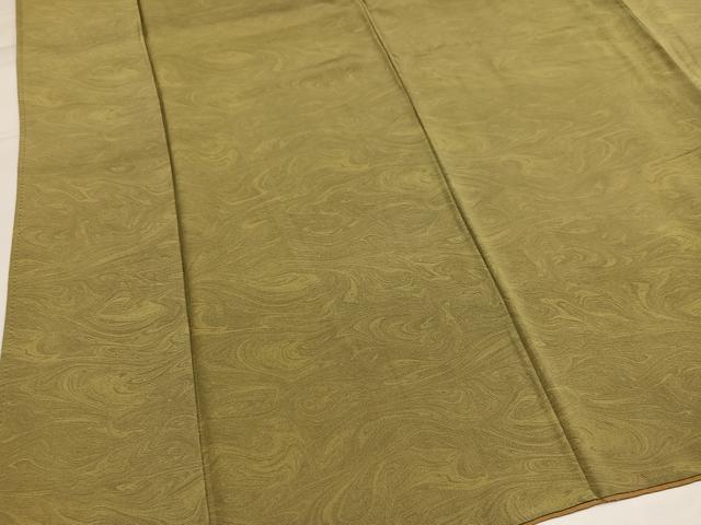 平和屋着物●上質な小紋　墨流し文　反端付き　正絹　逸品　AABH4060ph