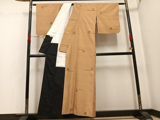 平和屋着物●京の名門・菱屋六右ェ門　紬　鈴　正絹　逸品　AABH4061ph