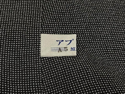 平和屋着物●江戸小紋　訪問着　流水篭目文　黒地　正絹　逸品　AABH4070ph