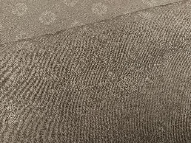 平和屋着物●上質な色無地　小葵地紋　空五倍子色　大丸扱い　正絹　逸品　未使用　AABH4083ph