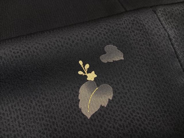 平和屋着物●小紋　蔦の葉文　金彩　やまと誂製　洗える着物　未使用　AABH4085ph