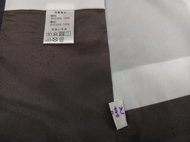 平和屋着物●小紋　蔦の葉文　金彩　やまと誂製　洗える着物　未使用　AABH4085ph