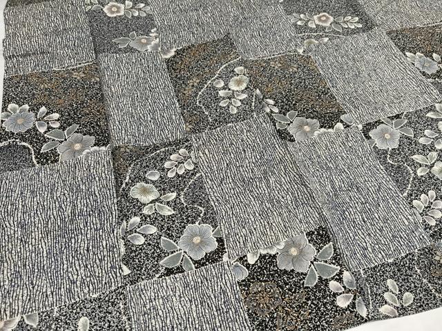 平和屋着物○上質な小紋 辻が花 金彩 正絹 逸品 AABH4078ph