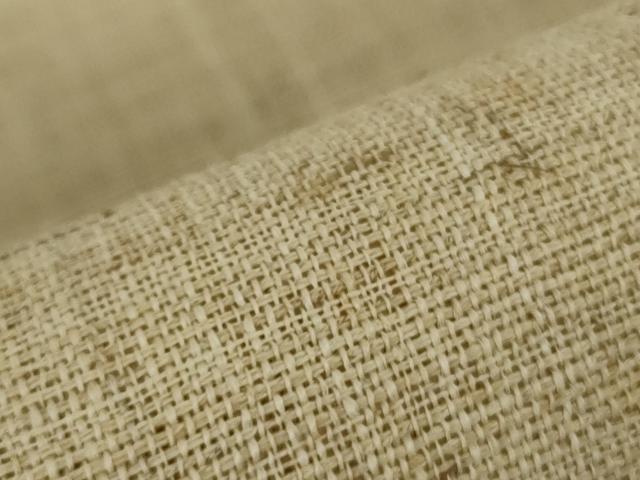 平和屋本店＊最高級　夏物 重要無形文化財 越後上布　八寸名古屋帯　青苧 手績み　いざり機　麻匠　小河正義　証紙付き　逸品　DZAB5500kh6
