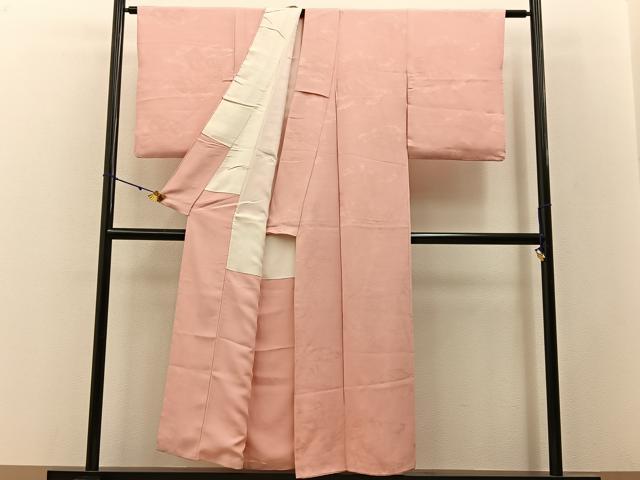 平和屋着物■上質な色無地 冊子花地紋 虹色 正絹 逸品 BAAW9044hj