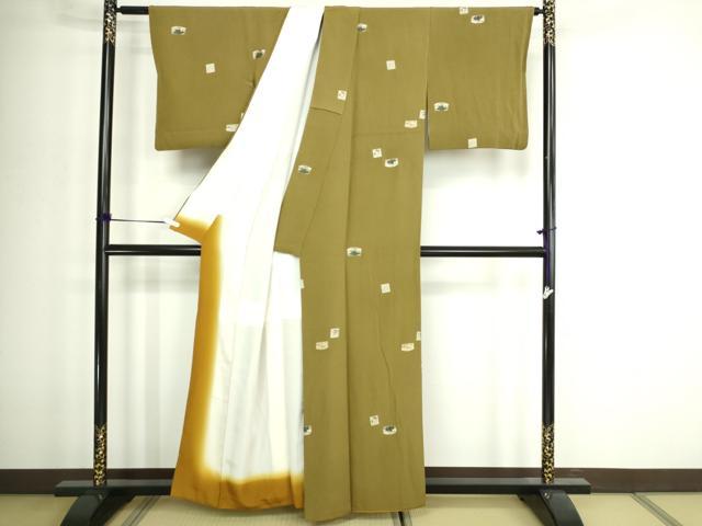 平和屋着物■上質な小紋　百人一首　正絹　逸品　DABD3269sf