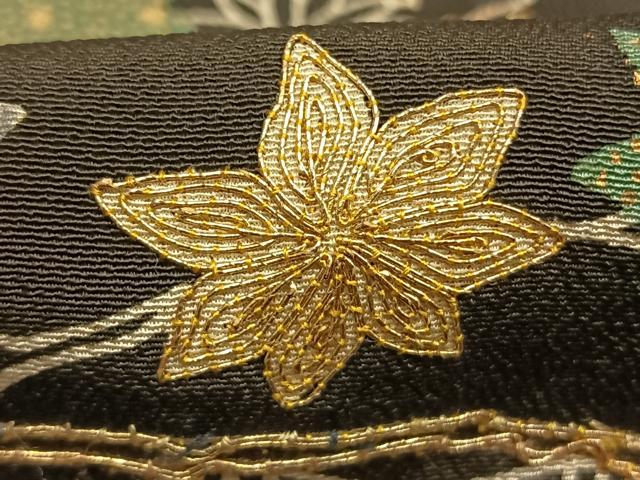平和屋着物●創業130年　江戸染繍友禅　大彦　黒留袖　刺繍　風景文　金糸　金彩　高島屋扱い　正絹　逸品　AABH0829fy