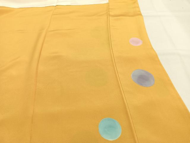平和屋着物●豪華振袖　手描き　水玉　正絹　逸品　AABH0841fy