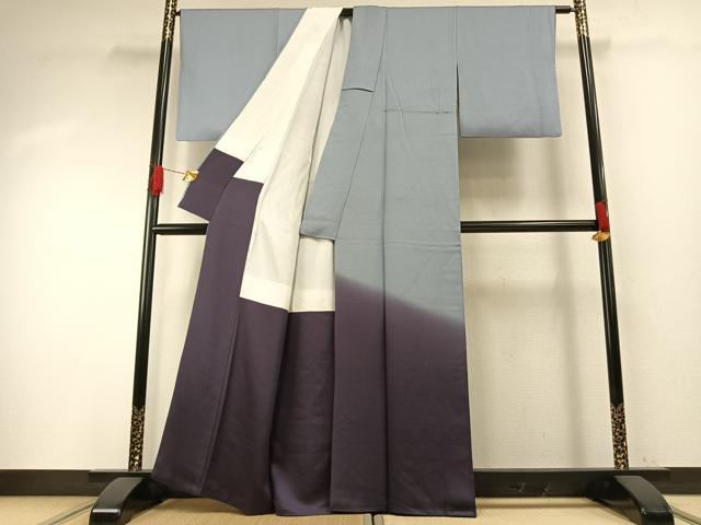 平和屋着物●色留訪問着　霞文　暈し染め　正絹　逸品　AABH0838fy 平和屋着物○色留訪問着 霞文 暈し染め 正絹 逸品 AABH0838fy