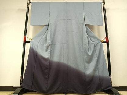 平和屋着物●色留訪問着　霞文　暈し染め　正絹　逸品　AABH0838fy