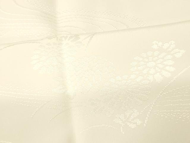 平和屋着物■長襦袢 無双仕立て 流水草花地紋 正絹 逸品 AABH4415fw