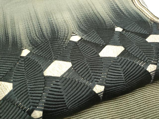 平和屋着物○ひなや工房 くむ・あむ・おる 伊豆蔵明彦 太鼓柄袋帯