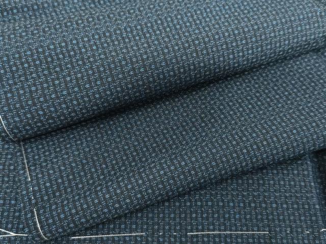 平和屋着物●男性　本場大島紬　アンサンブル　亀甲絣　正絹　逸品　未使用　AABH3666cs