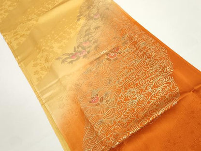 平和屋着物●和装小物　帯締め・帯揚げセット　橘　金彩　高麗組　金糸　逸品　未使用　DABD7302zzz