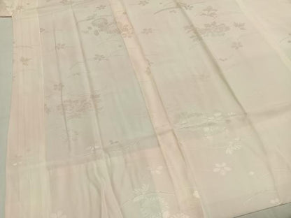 平和屋着物●振袖用長襦袢　無双仕立て　草花地紋　暈し染め　京都きもの友禅扱い　正絹　逸品　AABH0869fy