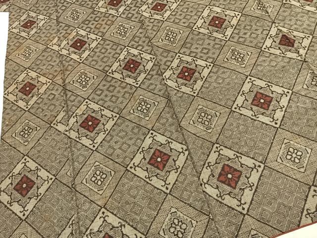 平和屋着物○本場大島紬 龍郷絣 正絹 逸品 AABH0870fy