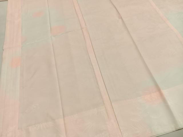 平和屋着物●振袖用長襦袢　無双仕立て　草花地紋　暈し染め　洗える着物　AABH0741fy 平和屋着物○長襦袢 無双仕立て 草花地紋 暈し染め 洗える着物 AABH0898fy