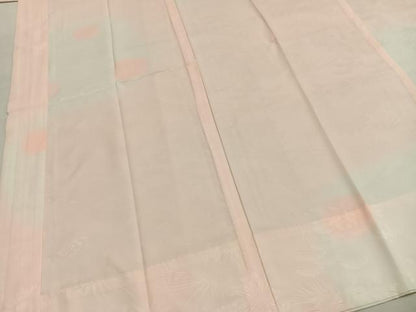 平和屋着物●長襦袢　無双仕立て　草花地紋　暈し染め　洗える着物　AABH0898fy