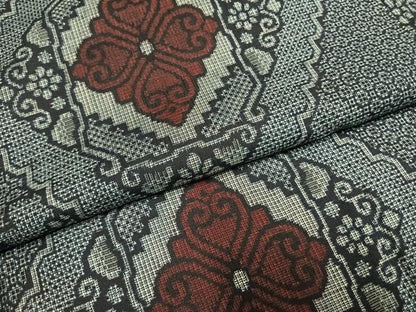 平和屋着物●本場大島紬　割込み絣　正絹　逸品　AABH0874fy