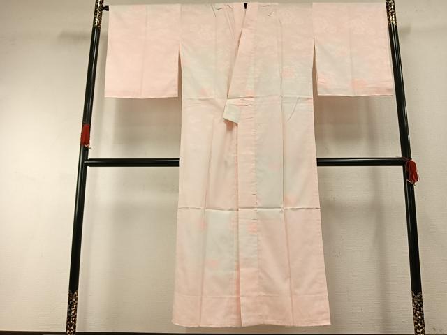 平和屋着物○長襦袢 無双仕立て 草花地紋 暈し染め 洗える着物 AABH0898fy