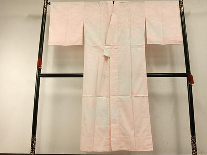 平和屋着物●長襦袢　無双仕立て　草花地紋　暈し染め　洗える着物　AABH0898fy