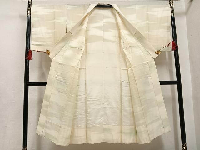 平和屋着物●長襦袢　無双仕立て　霞地紋　暈し染め　正絹　逸品　未使用　AABH4175ph
