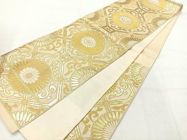 平和屋着物◎六通柄 本袋帯 唐織 蜀江花文 金糸 正絹 逸品