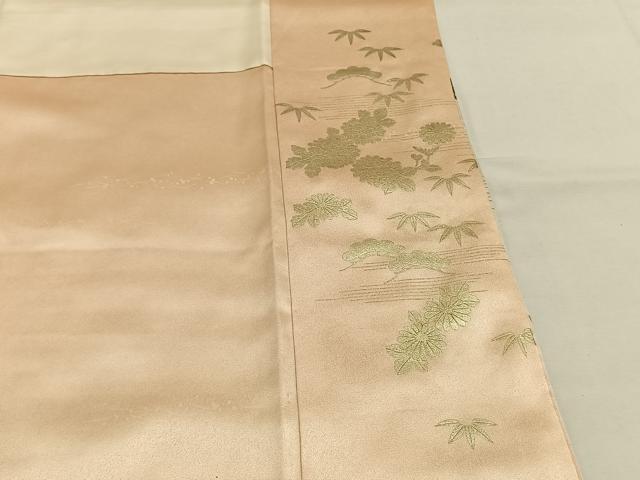 平和屋着物○金彩友禅 卓越技能者・名工・和田光正 訪問着 草花文