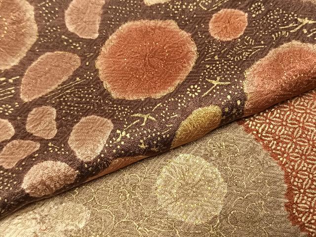 平和屋着物●訪問着　絞り　刺繍　道長花文　金彩　正絹　逸品　CABD7416ut 平和屋着物□訪問着 絞り 刺繍 道長花文 金彩 正絹 逸品 CABF1769th