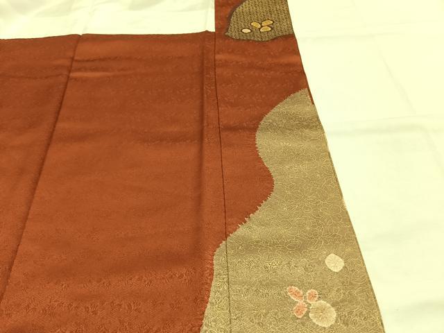平和屋着物●訪問着　絞り　道長花文　正絹　逸品　AABF8973ck 平和屋着物□訪問着 絞り 刺繍 道長花文 金彩 正絹 逸品 CABF1769th